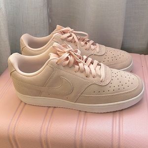 Womens Nike court vision low orange pearl